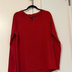 Soma Long Sleeve Henley pajama Shirt